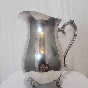 Classic Silver-Color Decorative Pitcher - Unbranded
